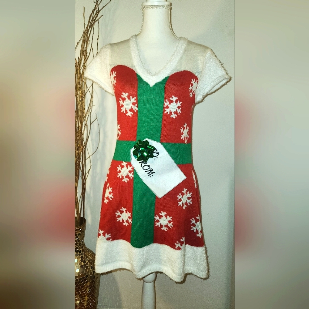 Christmas Present Inspired Dress Size L